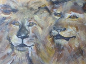 Voir le détail de cette oeuvre: lions